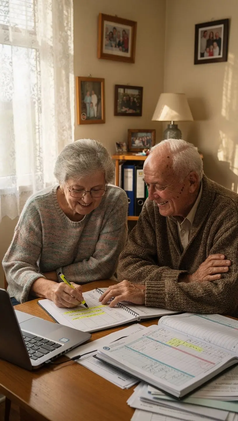 Grafikonok és táblázatok egy pénzügyi prezentációban, amelyek a megtakarítási célokat szemléltetik.